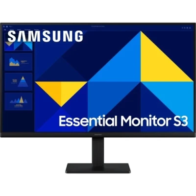 Монітор 22" Samsung Essential S3, Black, IPS, 1920x1080 (16:9), 5 мс, 100 Гц, 250 кд/м², 1000:1, 178°/178°, HDMI/VGA, VESA 100x100 (LS22D300GAIXUA)