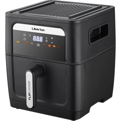 Мультипіч Liberton LAF-3217, Black, 1700W, 9 л, 8 програм, керування сенсорне, таймер, 2 в 1 мультипіч, гриль, антипригарне покриття чаші, 80-200 ˚C, захист від перегріву