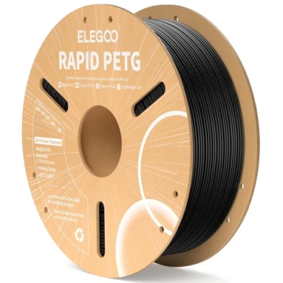 Пластик для 3D друку Elegoo, Rapid PETG, Black, 1.75 мм, 1 кг (50.203.0216)