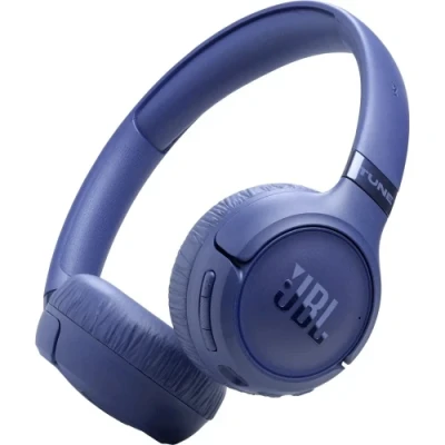 Навушники бездротові JBL Tune 680NC, Blue, Bluetooth, Mini jack 3.5 мм, USB-C, мікрофон, ANC, 32 Ом, 98 дБ, 690 мА·год, час роботи до 76 год, радіус дії до 10 м, кабель 1.2 м (JBLT680NCBLU)