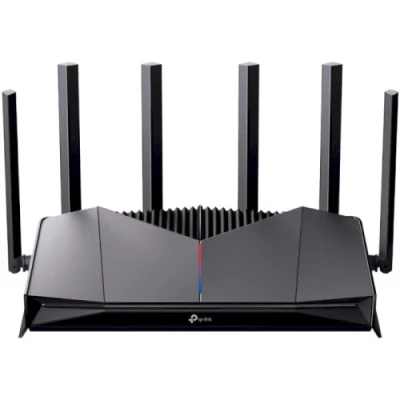 Роутер TP-LINK Archer GE400, Black, Wi-Fi 7 (до 6453 Mb/s, 2.4/5GHz), 1хLAN (1000/2500 Mb/s), 3хLAN (100/1000 Mb/s), 1хWAN (1000/2500 Mb/s), 1хUSB 3.0