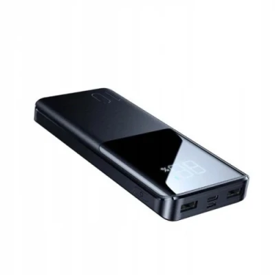 Універсальна мобільна батарея 10000 mAh, Joyroom JR-QP191, Black, 22.5 Вт, 2xUSB-А, USB Type-C, microUSB, РК-дисплей