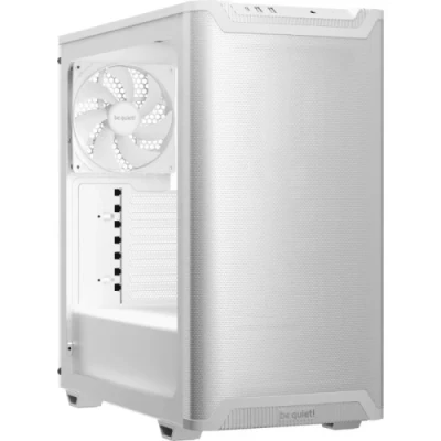 Корпус be quiet! Pure Base 501, Airflow White, Midi Tower, без БЖ, для ATX, Micro ATX, Mini ITX, Type-C, 2xUSB 3.2, макс. CPU-178 мм/VGA-368 мм, 2x140 мм Pure Wings 3, бічна панель із загартованого скла (BGW75)