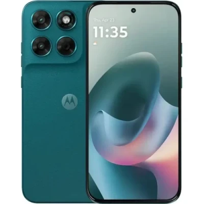 Смартфон Motorola G77, Shaded Spruce, 6.78" (2340x1080, 120 Гц, AMOLED), MediaTek Dimensity 6400 (8 ядер), Mali-G57 MC2, 8Gb, 256Gb, MicroSD (до 2 ТБ), 108/8Mp + 32Mp, NFC, 5G, Wi-Fi 6, Bluetooth 5.4, Type-C, 5200 mAh, Android 16 (PBAW0027RS)