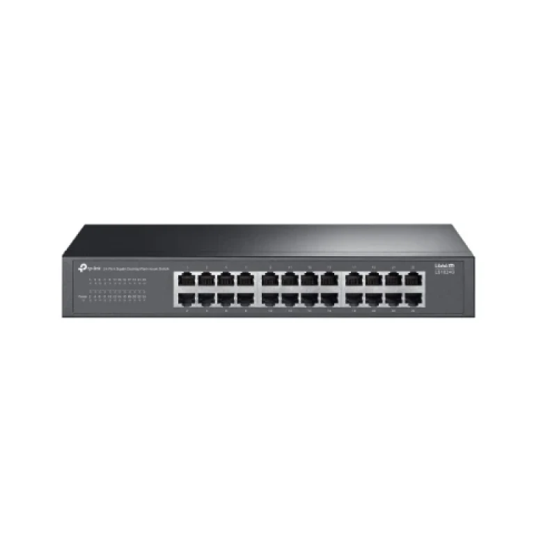 Комутатор TP-Link LS1024G, Black, 24x10/100/1000 Mb/s, металевий корпус, некерований