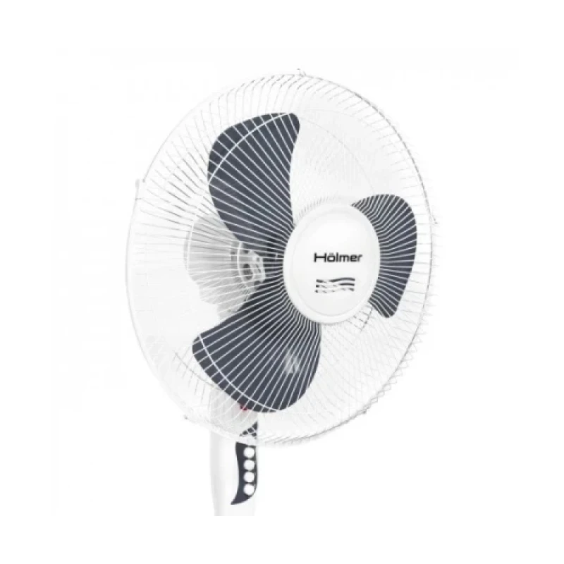 Вентилятор підлоговий Holmer HFS-1216G (відвантаження кратно 2 шт), White/Grey, 35 Вт, 3 швидкості, автоповорот, 3 лопасті, діаметр 40 см