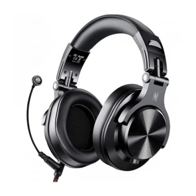 Навушники OneOdio A71M, Black, Mini jack 6.3 мм, Mini jack 3.5 мм, знімний мікрофон, 32 Ом, 110 дБ, кабель 2.5 м