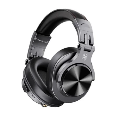 Навушники бездротові OneOdio Fusion A70, Black, Bluetooth, Mini jack 6.3 мм, Mini jack 3.5 мм, USB Type-C, мікрофон на дроті, 32 Ом, 110 дБ, 650 мА·год, час роботи до 72 год, кабель 2.8 м + 1.2 м, радіус дії до 10 м