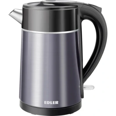 Електрочайник Edler EK9185SS, Violet, 1500W, 1.8л, дисковий, нержавіюча сталь, світловий індикатор, захист від перегріву