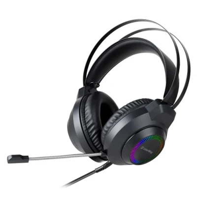 Навушники ColorWay BlazeCore RGB, Black, 2x3.5 мм, мікрофон, динаміки 50 мм, RGB підсвічування (USB), 115 дБ, 2 м (CW-HPG03BK)