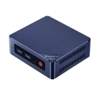 Неттоп Beelink MINI S12, Navy Blue, N95 (4x3.4 GHz, 15 Вт), 12Gb DDR4 3200 MHz SO-DIMM, 512Gb SSD, UHD Graphics, WiFi 5, Bluetooth 4.2, 2.5GLan, 4xUSB 3.2, 2xHDMI, Windows 11 Pro, кріплення VESA у комплекті