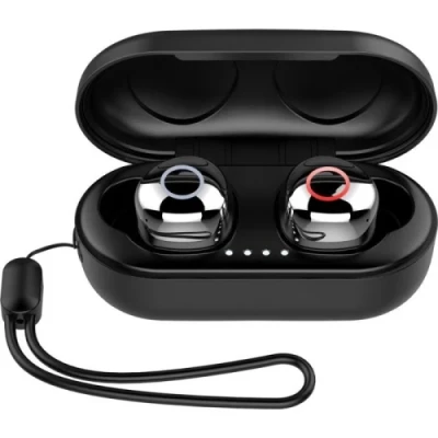 Навушники бездротові Pixus Storm TWS, Black, Bluetooth 5.3, мікрофон, кейс для зарядки, 55 мАг x 2 / 300 mAh, Type-C, IPX 7, час роботи до 7 ч (4897058531329)