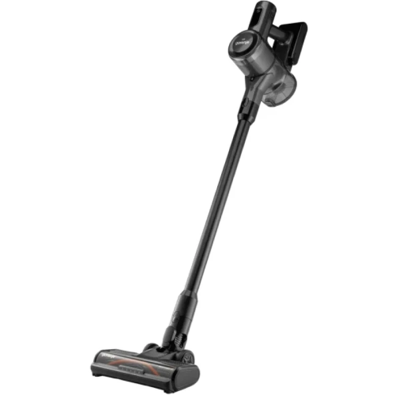 Пилосос Gorenje SVC222480AA, Black, 250W, всмоктування 70W, бездротовий, контейнер, сухе прибирання, об'єм пилозбірника 0.7 л, підсвічування, індикатор (SVC222480AA)