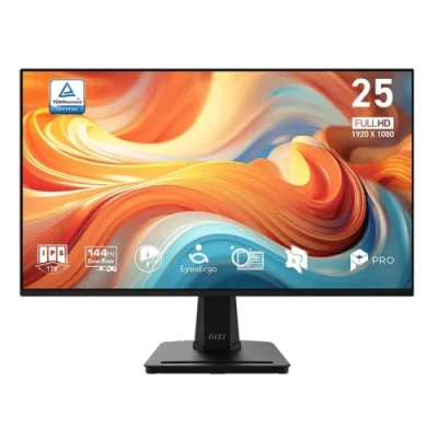 Монітор 24.5" MSI PRO MP251 E14L, Black, IPS, 1920x1080 (16:9), 1 мс, 120 Гц, 300 кд/м², 1500:1, 178°/178°, VGA/HDMI, VESA 100x100, Adaptive Sync