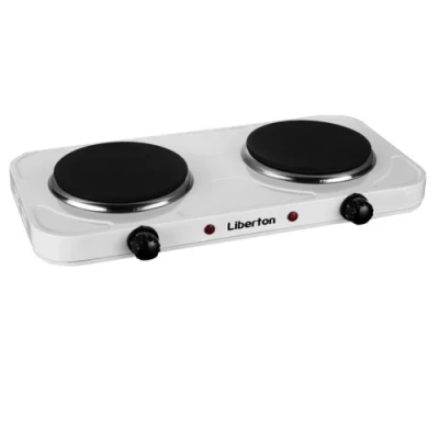 Настільна плита Liberton LEC-6910 White, 2500 Вт, електрична, чавун, механічне керування, індикатор включення (LEC-6910)