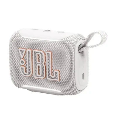 Колонка портативна 1.0 JBL Go 5, White, 4.8 Bт, Bluetooth, USB Type-C, RGB підсвічування, IP68 водонепроникна, час роботи до 10 год (JBLGO5WHT)