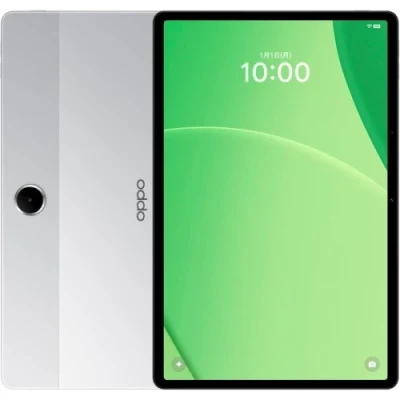 Планшет 11" Oppo Pad SE, Starlight Silver, (1920x1200, 90 Гц, IPS), MediaTek Helio G100 (8 ядер), Mali-G57 MC2, RAM 4Gb, ROM 128Gb, GPS, Wi-Fi, Bluetooth 5.4, 5Mp + 5Mp, 9340 mAh, Type-C, Android 15 (OPD2419 SILVER 4/128)
