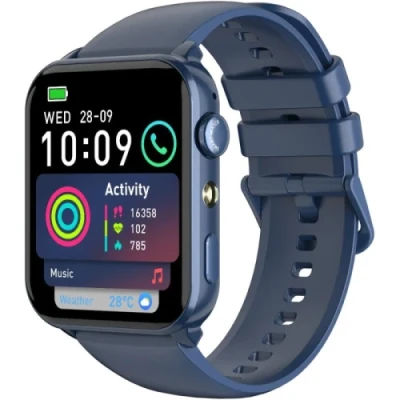 Смарт-годинник Blackview R30 Max, Blue, 46 мм, 1.91" (320x280, TFT, сенсорний), Bluetooth 5.2, 450 mAh, 1ATM, Android / iOS (6931548323181)