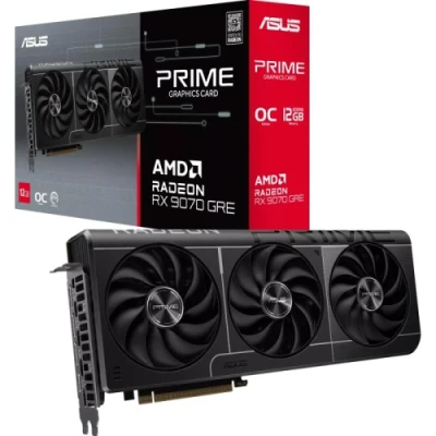 Відеокарта Radeon RX 9070 GRE, Asus, PRIME OC, 12Gb GDDR6, 192-bit, HDMI/3xDP, 2880/18000 MHz, 2x8-pin (PRIME-RX9070GRE-O12G)