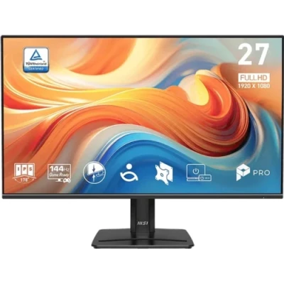 Монітор 27" MSI PRO MP271 E14A, Black, IPS, 1920x1080 (16:9), 1 мс, 144 Гц, 300 кд/м², 1500:1, 178°/178°, HDMI/VGA/DP, 2 x 2 Вт, VESA 100x100, AMD FreeSync