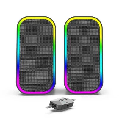 Колонки ColorWay "Aura 2.0", Dark Grey, 6 Вт (2x3 Вт), Bluetooth 5.4 / 3.5 мм, RGB підсвічування, живлення від USB (1.4 м), провідний пульт керування (CW-SPU02GR)