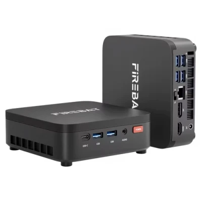 Неттоп Firebat F1, Black, Ryzen 5 7640HS (6x4.3-5.0 GHz), 16Gb DDR5, 512Gb SSD NVMe, Radeon 760M, WiFi 6E, Bluetooth 5.3, 2.5GLan, 1xType-C / 6xUSB 3.2, HDMI/DP, Windows 11 Pro