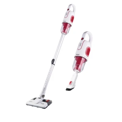 Пилосос Liberton LVC-4316, White/Red, 600 Вт, ємність пилозбірника 0.6 л, акумуляторний, сухе, вологе прибирання, щітка ULTRA clean, комбінована насадка 2 в 1, насадка для вологого прибирання (LVC-4316)