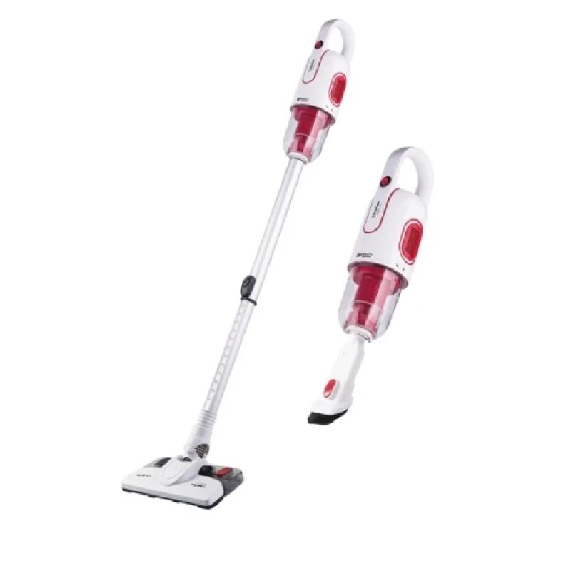 Пилосос Liberton LVC-4316, White/Red, 600 Вт, ємність пилозбірника 0.6 л, акумуляторний, сухе, вологе прибирання, щітка ULTRA clean, комбінована насадка 2 в 1, насадка для вологого прибирання (LVC-4316)