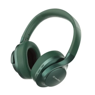 Навушники бездротові ColorWay "AERO", Dark Green, Bluetooth 6.0 / 3.5 мм, мікрофон, динаміки 40 мм, шумозаглушення (ANC), акумулятор 400 mAh, Type-C (CW-HBT02G) Навушники бездротові ColorWay "AERO", Dark Green, Bluetooth 6.0 / 3.5 мм, мікрофон, динаміки 40 мм, шумозаглушення (ANC), акумулятор 400 mAh, Type-C (CW-HBT02G)