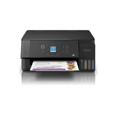 БФП струменевий кольоровий A4 Epson L3366, Black, WiFi, 5760х1440 dpi, до 33/15 стор/хв, РК-екран 3.6 см, USB, вбудоване СБПЧ, чорнило Epson 103 (C11CL63413)