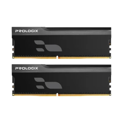 Пам'ять 8Gb x 2 (16Gb Kit) DDR4, 3200 MHz, Prologix Onyx, Black, 16-20-20-38, 1.35V, з радіатором (PRO16GB3200YB4K)