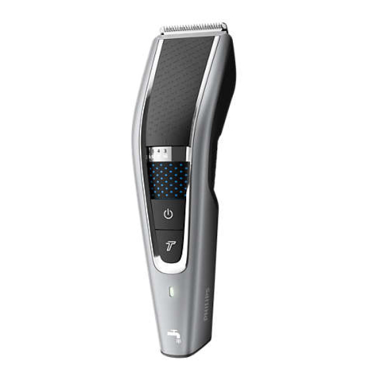 Машинка для підстригання Philips HC5650/15, Silver, живлення акумулятор/мережа, 3 насадки, 28 установок довжини, щіточка для чищення, футляр