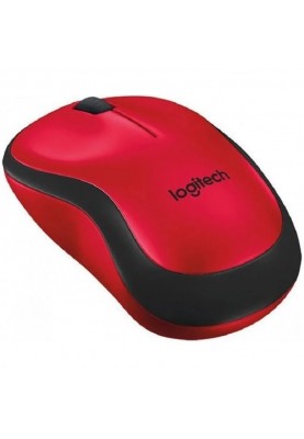Миша Logitech M220 Silent, Red/Black, USB, бездротова, оптична, 1000 dpi, 3 кнопки, 1xAA (910-004880)