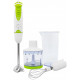 Блендер Mirta BHM-350GC, White/Green, 500W, 2швидкості, турбо-режим, насадки: вінчик, подрібнювач 0,4л, в комплекті мірний стакан з кришкою: 0,6л