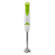 Блендер Mirta BHM-350GC, White/Green, 500W, 2швидкості, турбо-режим, насадки: вінчик, подрібнювач 0,4л, в комплекті мірний стакан з кришкою: 0,6л