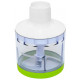 Блендер Mirta BHM-350GC, White/Green, 500W, 2швидкості, турбо-режим, насадки: вінчик, подрібнювач 0,4л, в комплекті мірний стакан з кришкою: 0,6л