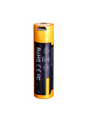 Акумулятор 14500 , 1600 мАч, Fenix, 1 шт, Li-ion, 1.5V, micro USB, Yellow (ARB-L14-1600U)