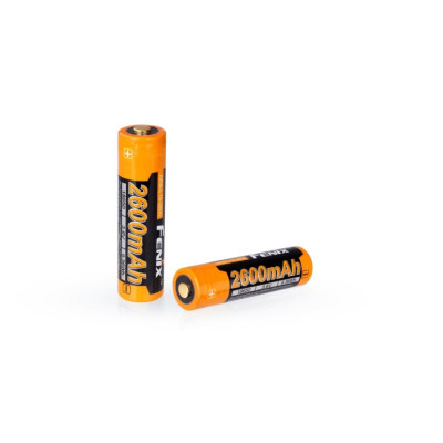 Акумулятор 18650, 2600 мАг, Fenix, 1 шт, Li-ion, 3.6V, Yellow (ARB-L18-2600)