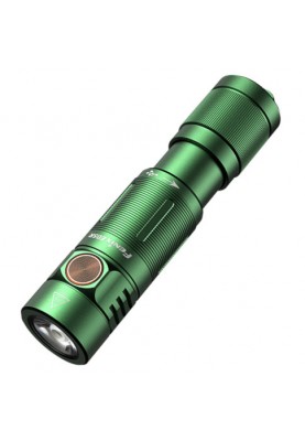 Ліхтар ручний Fenix E05R, Green, 3-400 лм, до 64 м, ударостійкість 1 м, 4 режими роботи, акумулятор 320 мАг, час роботи 0.95-30 год, IPX68, 24 г