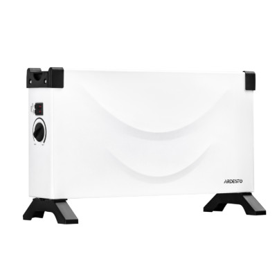 Конвектор Ardesto CHK-2000MW, White/Black, 2000W,підлоговий, площа приміщення 20 кв.м, керування механічне, захист від перегріву, терморегулятор, захист IP20