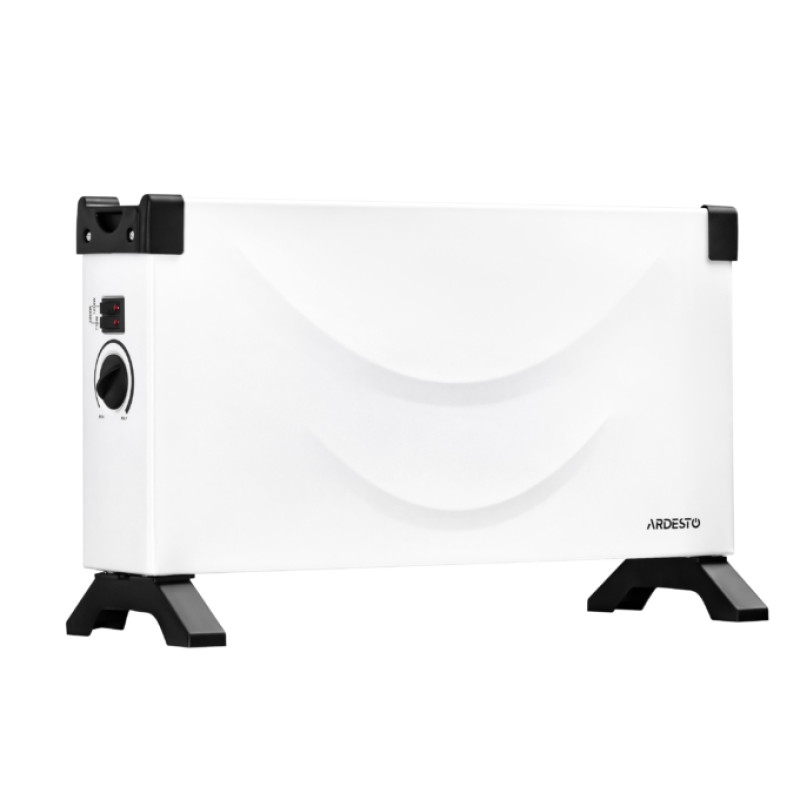 Конвектор Ardesto CHK-2000MW, White/Black, 2000W,підлоговий, площа приміщення 20 кв.м, керування механічне, захист від перегріву, терморегулятор, захист IP20