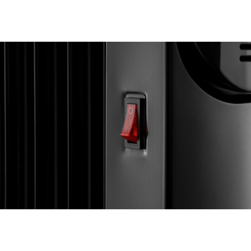 Обігрівач масляний Ardesto OFH-E11X2, Black, 2500W, підлоговий, 11 секцій, рекомендована площа обігріву 25 м², електронне управління, захист від перегріву, датчик перекидання, пульт дистанційного керування, LED-дисплей