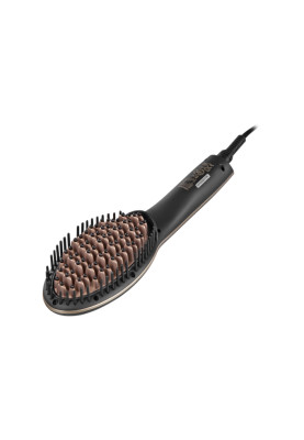 Щітка-випрямляч Ardesto HSB-621 Black/Gold, 70 Вт, температура нагрева 80-230 °C, керамическое покрытие нагревательного элемента, индикатор работы