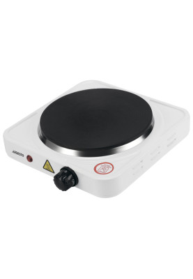 Настільна плита Ardesto ECS-J115W, White, 1500W, електрична, 5 режимів, 1 конфорка, емаль, індикатор нагрівання