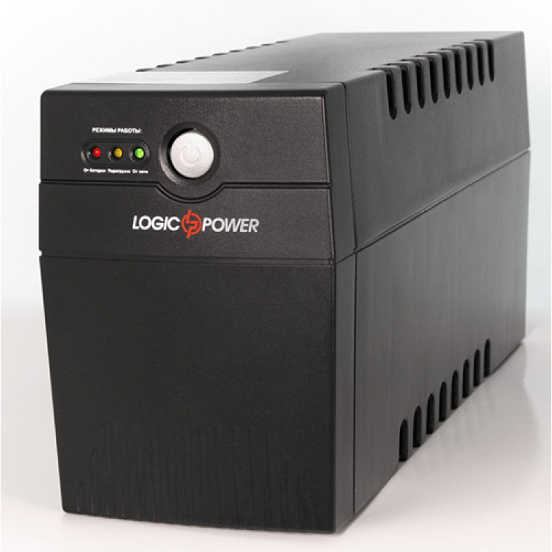 Джерело безперебійного живлення LogicPower LPM-525VA-P Black, 367W, линейно-интерактивный, AVR есть, 2 розетки (Schuko), батарея 12В/4.5Ач x 1 шт, пластиковый корпус