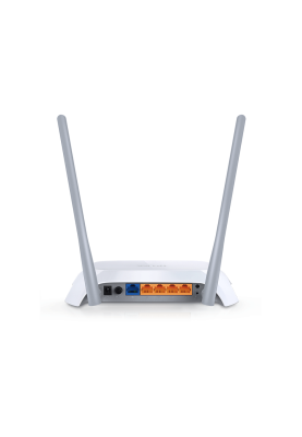 Роутер TP-LINK TL-MR3420, White, 3G/4G, WiFi (2.4GHz до 300 Mb/s), 4xLan/1xWan/1xUSB для підключення 3G/4G USB-модему, 2 всеспрямовані не знімні антени, 204 х 138 х 44 мм