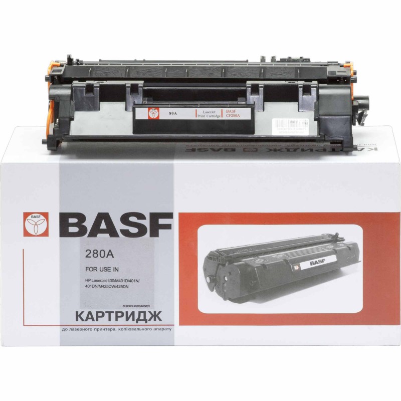Картридж HP 80A (CF280A), Black, LJ Pro M401/M425, 2700 стор, BASF (BASF-KT-CF280A)