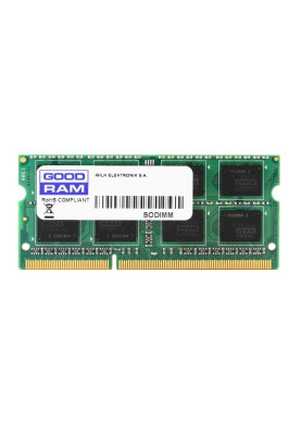 Пам'ять SO-DIMM, DDR3, 8Gb, 1600 MHz, Goodram, 1.35V (GR1600S3V64L11/8G)