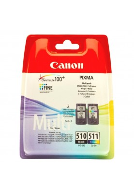 Комплект картриджів Canon PG-510 + CL-511, 9 мл + 9 мл (2970B010)