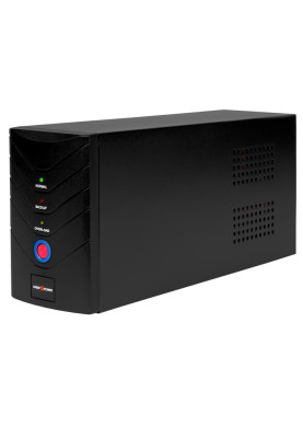 Джерело безперебійного живлення LogicPower U650VA/390W, 2 розетки, 5 ступ. AVR, 7.5Ач12В. черный пластиковый корпус